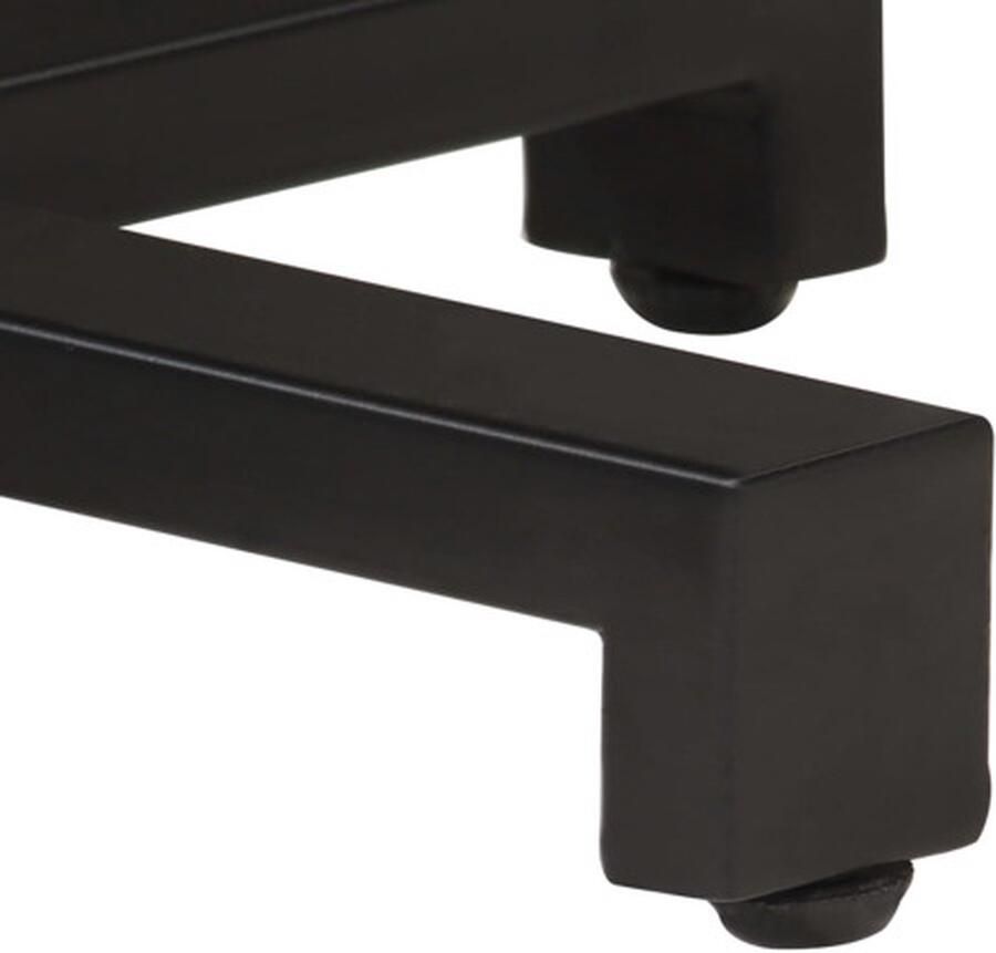 VidaXL -Bistrotafel-rond-Ø70x75-cm-ruw-mangohout - Foto 2