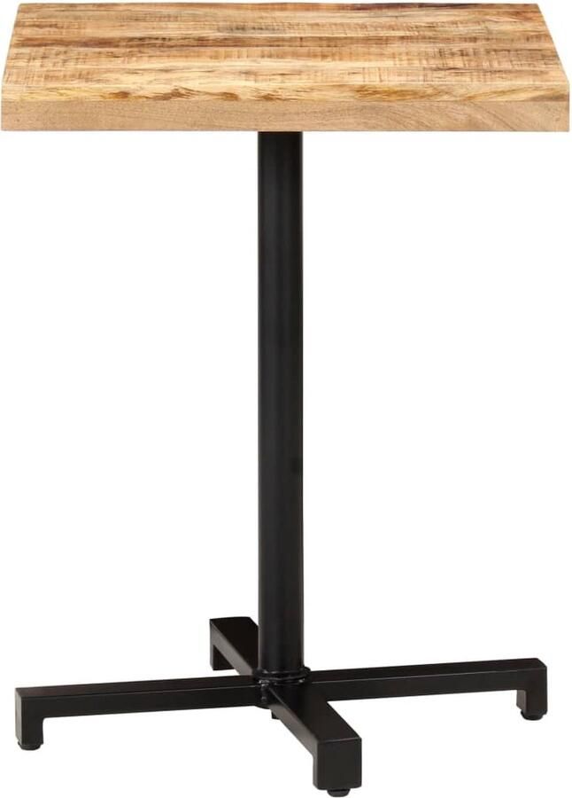 VidaXL -Bistrotafel-vierkant-60x60x75-cm-ruw-mangohout