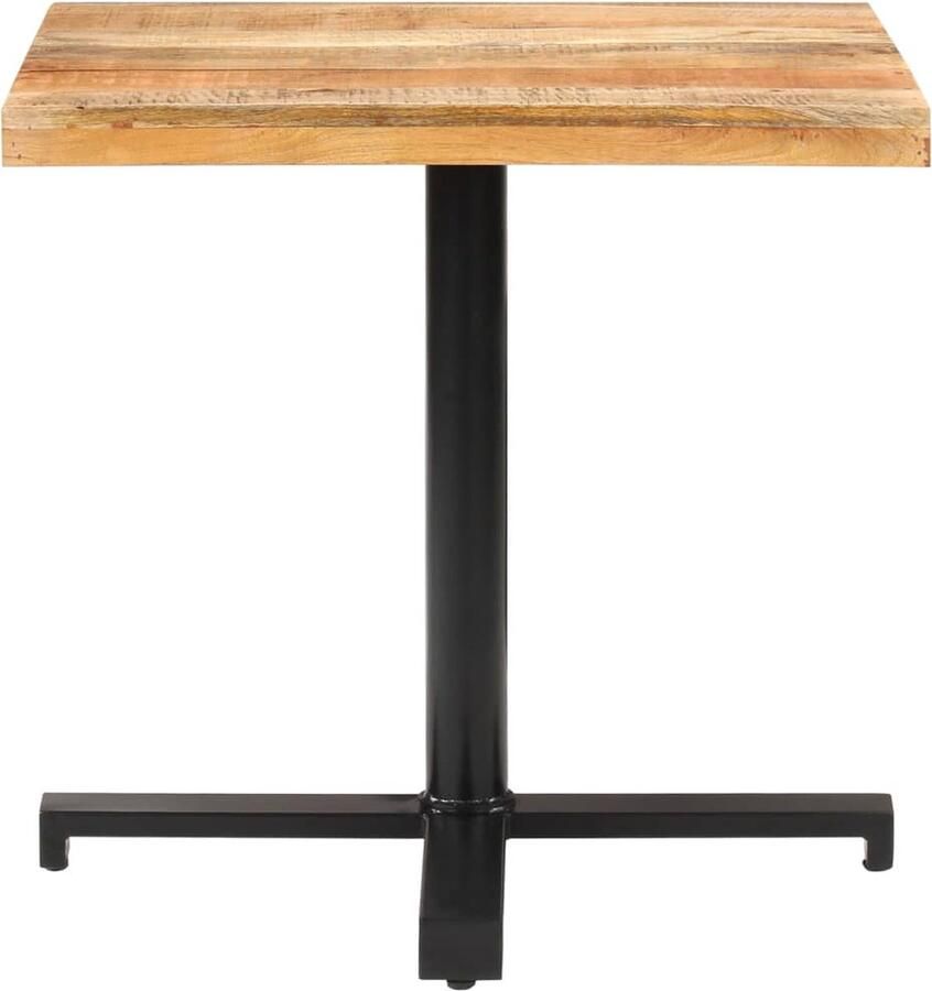 VidaXL Bistrotafel Vierkant 80x80x75 cm Mangohout Bistrotafel Mangohouten Tafel Buitentafel Tuintafel Eettafel Bruine Tafel Kleine Tafel