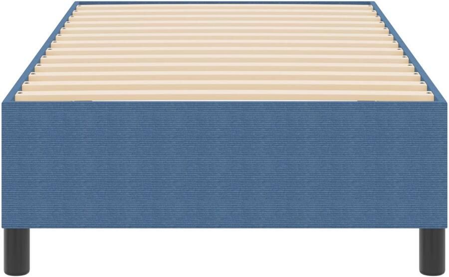 VidaXL Blauw Metaal en Stof 100 x 200 cm Platformbedframe Rechthoekig - Foto 2