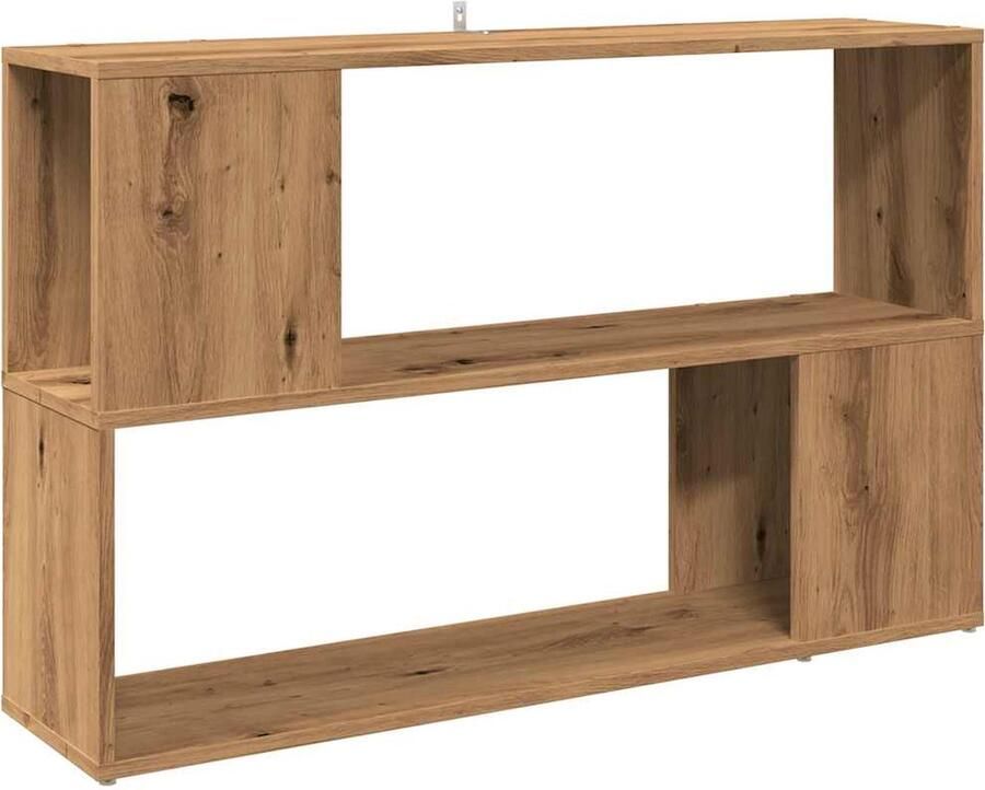VidaXL Boekenkast 100x24x63 cm bewerkt hout artisanaal eikenkleur