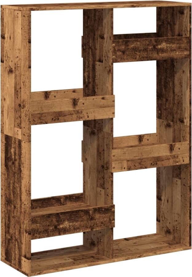 VidaXL Boekenkast 100x33x135 cm bewerkt hout oud houtkleurig