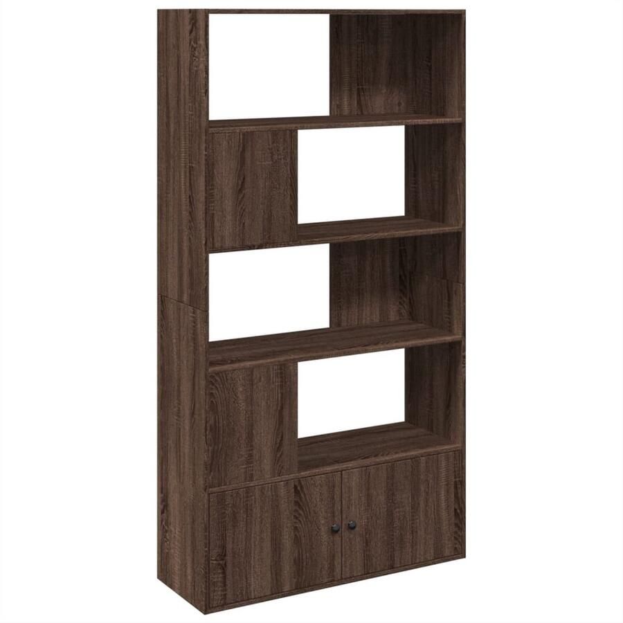 VidaXL Boekenkast 100x36x189 cm bewerkt hout bruin eikenkleurig