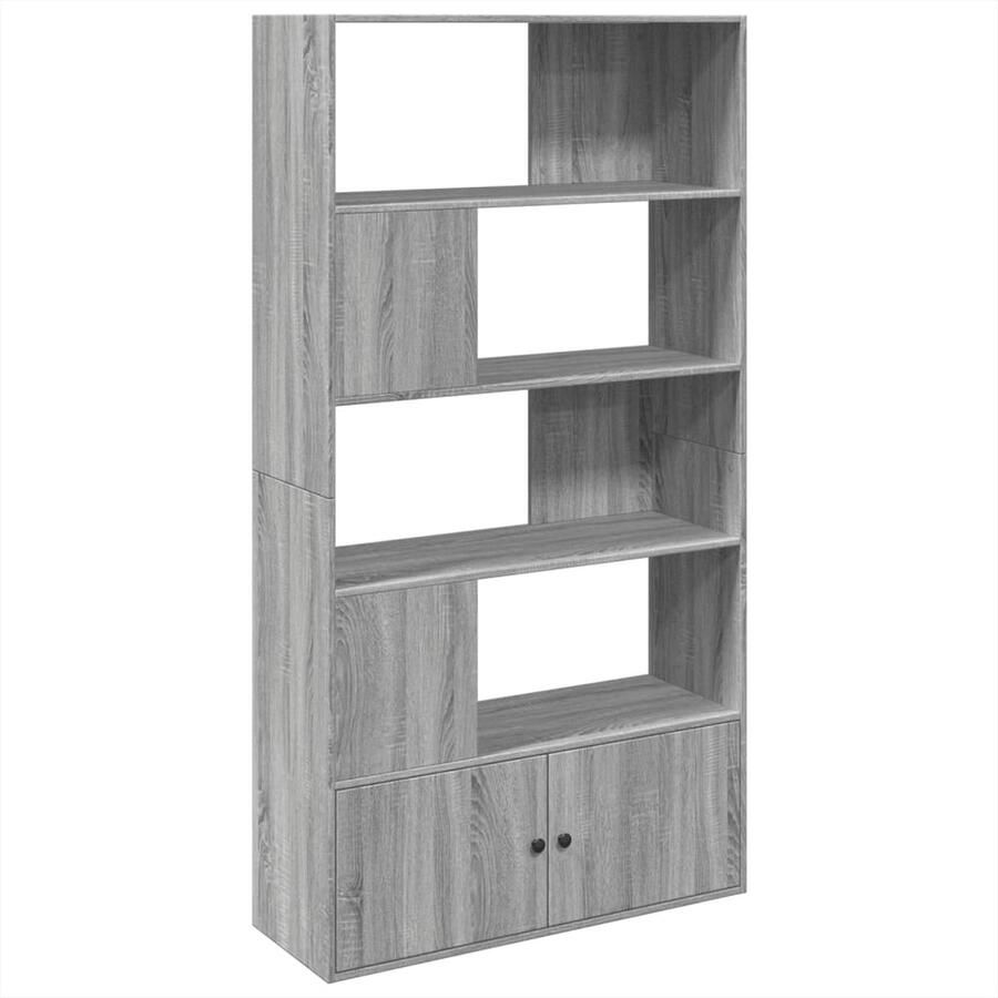 VidaXL Boekenkast 100x36x189 cm bewerkt hout grijs sonoma eikenkleurig