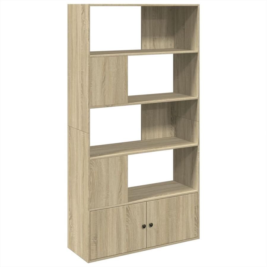 VidaXL Boekenkast 100x36x189 cm bewerkt hout sonoma eikenkleurig