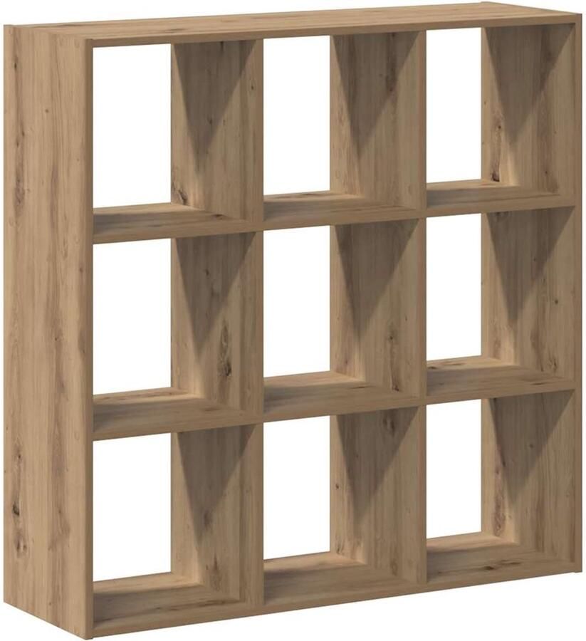 VidaXL Boekenkast 102x32x102 cm bewerkt hout artisanaal eikenkleurig - Foto 2