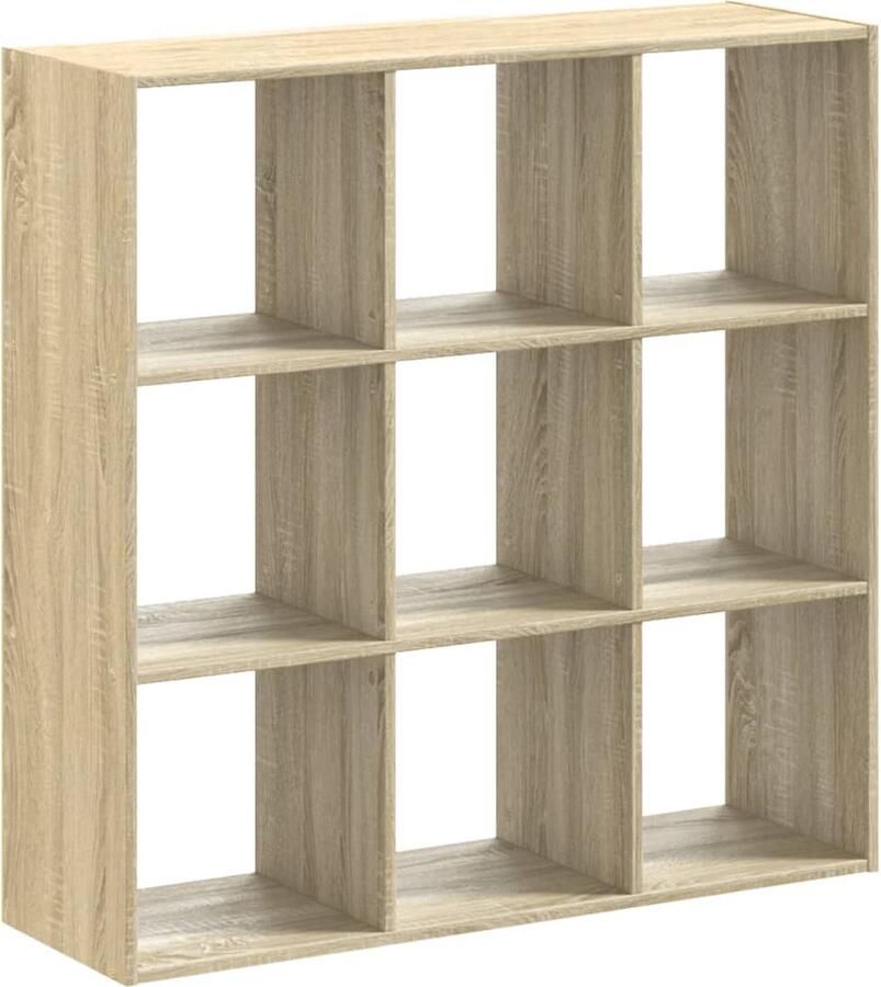 VidaXL Boekenkast 102x32x102 cm bewerkt hout sonoma eikenkleurig - Foto 2