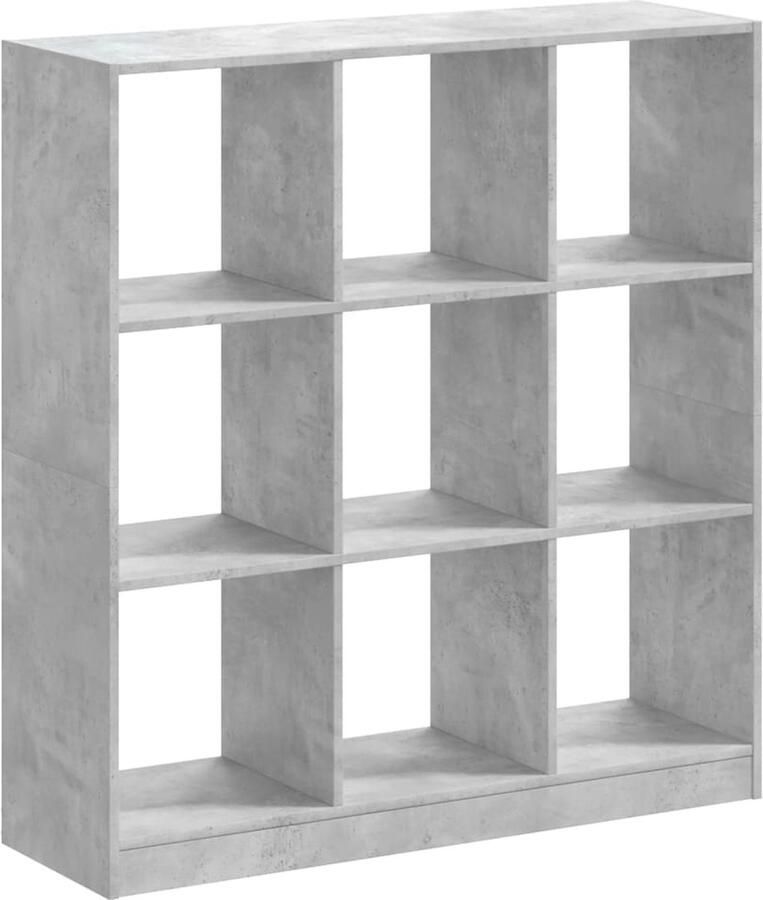 VidaXL Boekenkast 102x32x108 cm bewerkt hout betongrijs