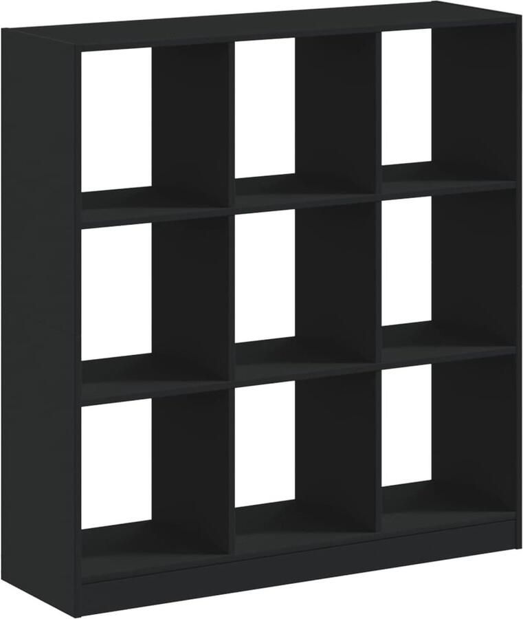 VidaXL Boekenkast 102x32x108 cm bewerkt hout zwart