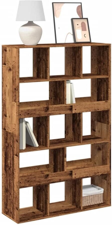 VidaXL Boekenkast 13 vakken 100x33x156 5 cm Boekenkast Boekenkasten Boeken Plank Schappenkast