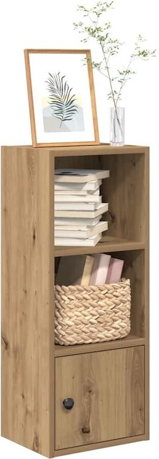 VidaXL Boekenkast 31x24x77 cm Artisanaal Eikenkleurig Boekenkast Boekenkasten Boekenplank Opbergkast