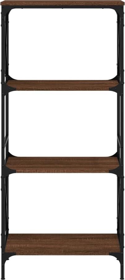 VidaXL -Boekenkast-4-laags-59x35x132-cm-bewerkt-hout-bruineikenkleurig - Foto 2