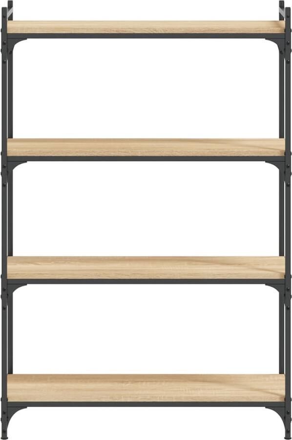 VidaXL -Boekenkast-4-laags-80x30x120-cm-bewerkt-hout-sonoma-eikenkleur - Foto 3