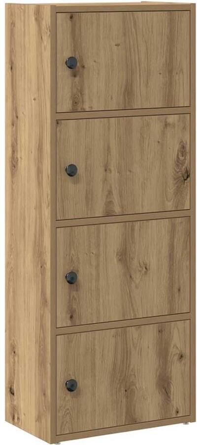 VidaXL Boekenkast 40x24x102 cm bewerkt hout artisanaal eikenkleurig