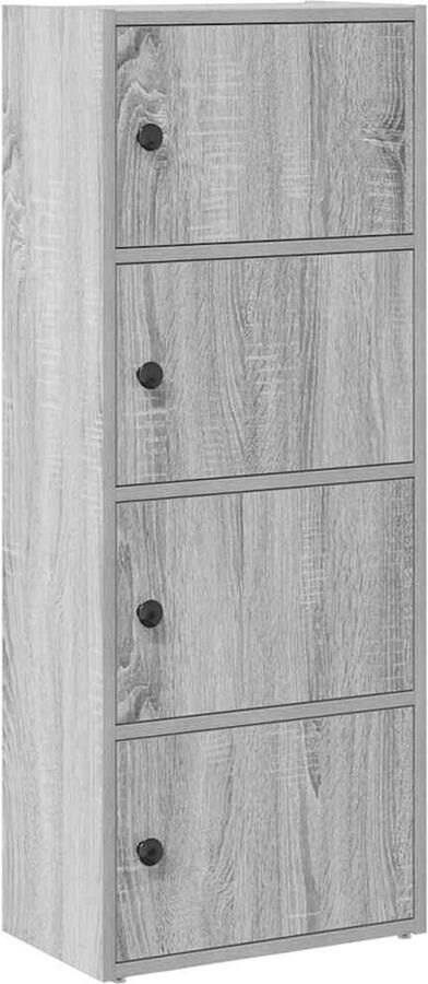 VidaXL Boekenkast 40x24x102 cm bewerkt hout grijs sonoma eikenkleurig