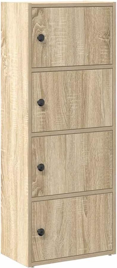 VidaXL Boekenkast 40x24x102 cm bewerkt hout sonoma eikenkleurig