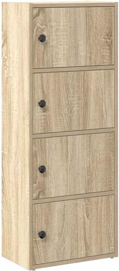 VidaXL Boekenkast 40x24x102 cm Sonoma eiken Boekenkast Boekenkasten Boekenplank Opbergkast