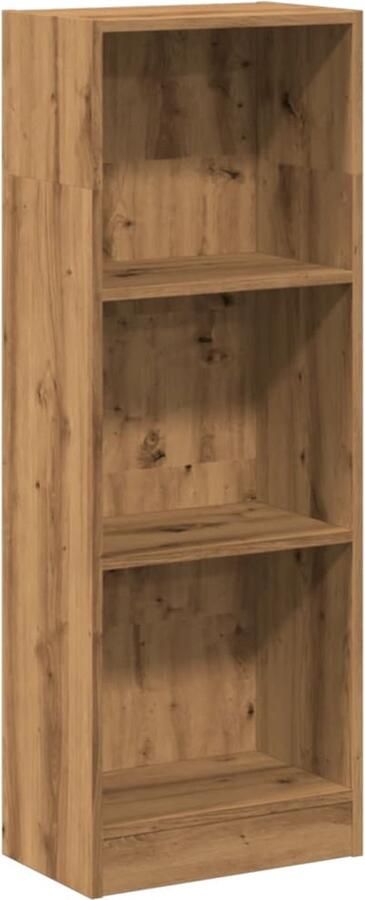 VidaXL Boekenkast 40x24x109 cm Artisanaal Eiken Boekenkast Boekenkasten Boeken Plank Schappenkast