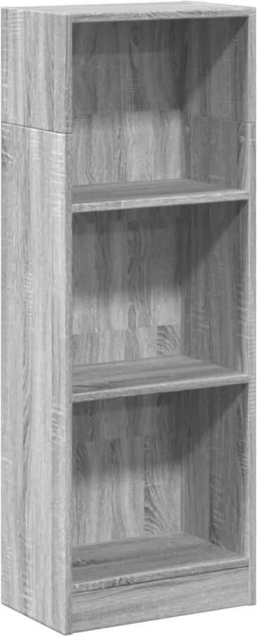 VidaXL Boekenkast 40x24x109 cm bewerkt hout grijs sonoma eikenkleurig