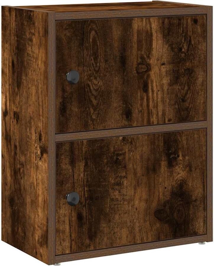 VidaXL Boekenkast 40x24x52 cm bewerkt hout gerookt eikenkleurig