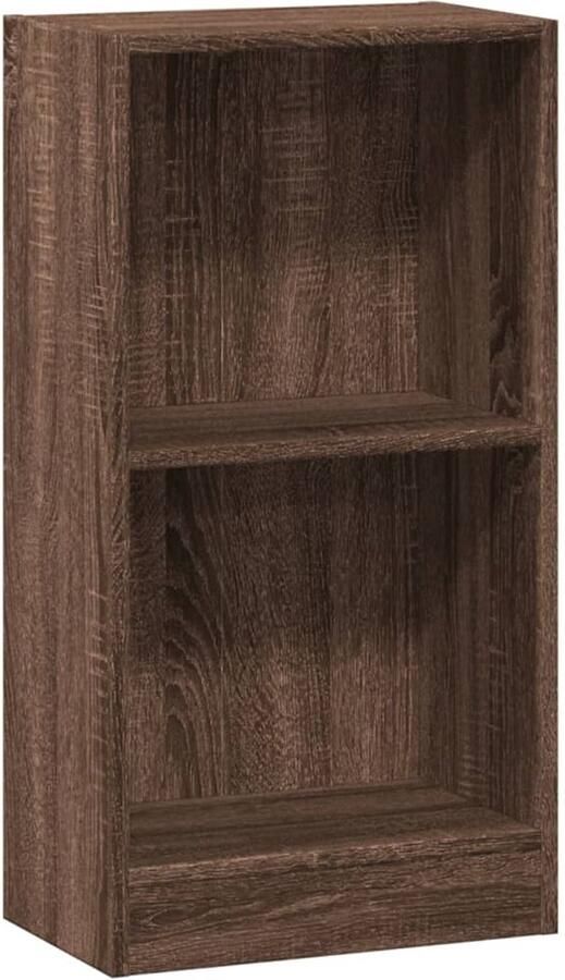 VidaXL Boekenkast 40x24x76 cm bewerkt hout bruin eikenkleurig