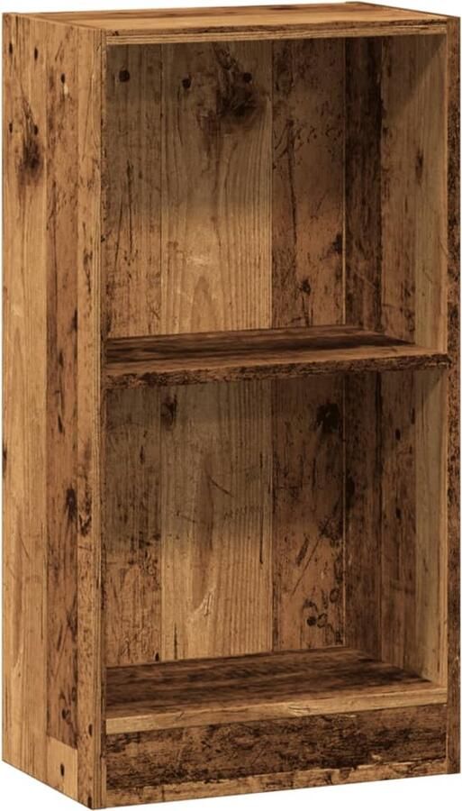 VidaXL Boekenkast 40x24x76 cm bewerkt hout oud houtkleurig