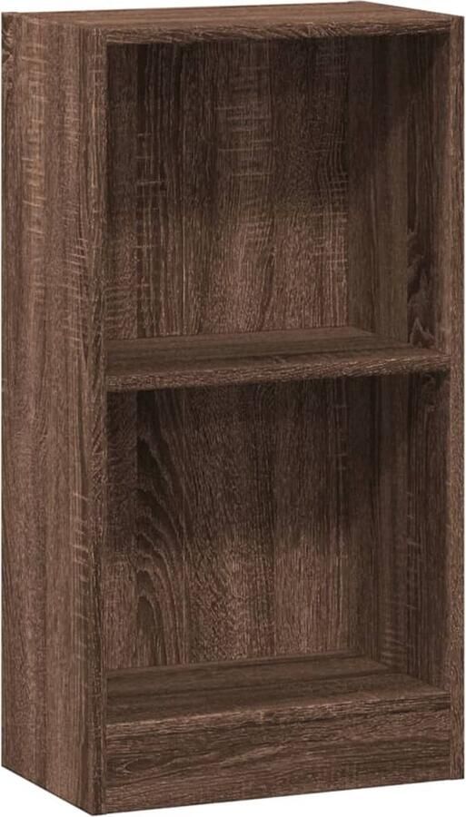 VidaXL Boekenkast 40x24x76 cm Bruin Eikenkleur Boekenkast Boekenkasten Boeken Plank Schappenkast