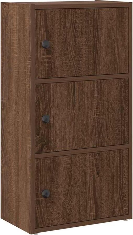 VidaXL Boekenkast 40x24x77 cm bewerkt hout bruin eikenkleurig