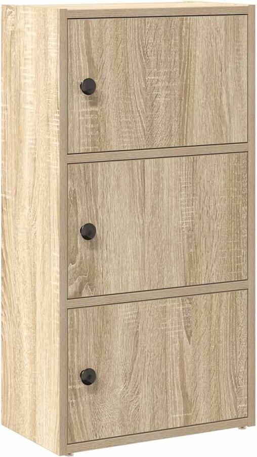 VidaXL Boekenkast 40x24x77 cm bewerkt hout sonoma eikenkleurig
