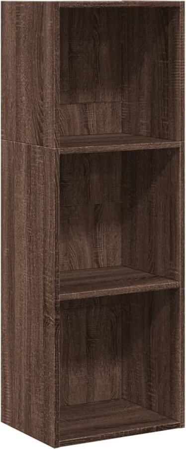VidaXL Boekenkast 40x30x114 cm bewerkt hout bruin eikenkleurig