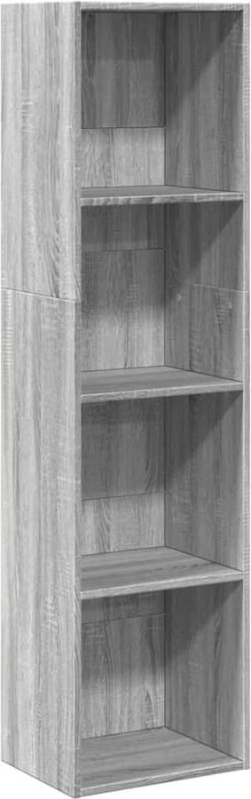 VidaXL Boekenkast 40x30x152 cm bewerkt hout grijs sonoma eikenkleurig
