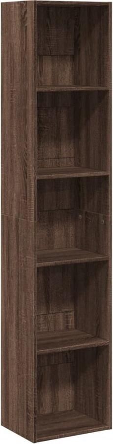 VidaXL Boekenkast 40x30x189 cm bewerkt hout bruin eikenkleurig