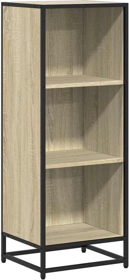 VidaXL Boekenkast 40x35x107 5 cm bewerkt hout sonoma eikenkleurig