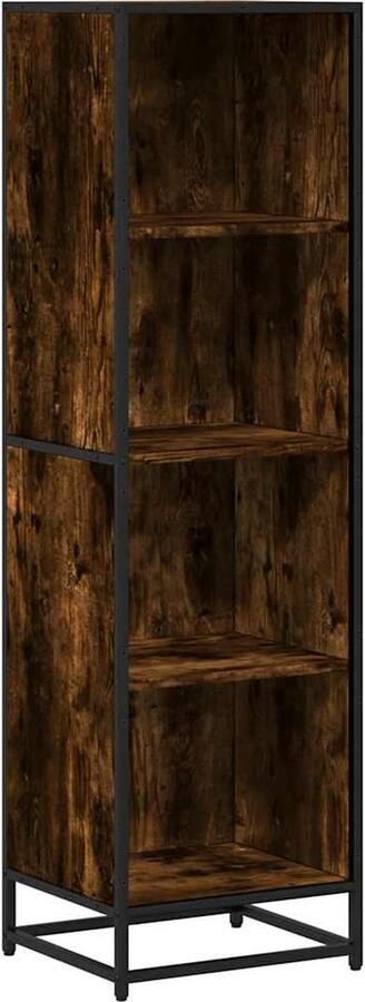 VidaXL Boekenkast 40x35x139 cm bewerkt hout gerookt eikenkleurig