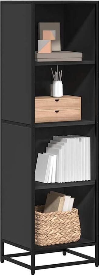 VidaXL Boekenkast 40x35x139 cm bewerkt hout zwart