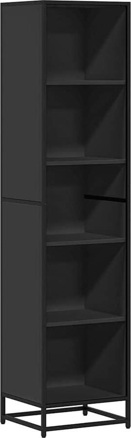 VidaXL Boekenkast 40x35x170 5 cm bewerkt hout zwart