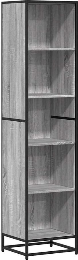 VidaXL Boekenkast 40x35x170 5 cm Grijs Sonoma Eiken Boekenkast Boekenkasten Boekenschap Boekenstandaard