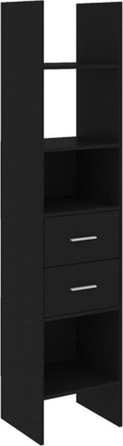 VidaXL -Boekenkast-40x35x180-cm-bewerkt-hout-zwart - Foto 2