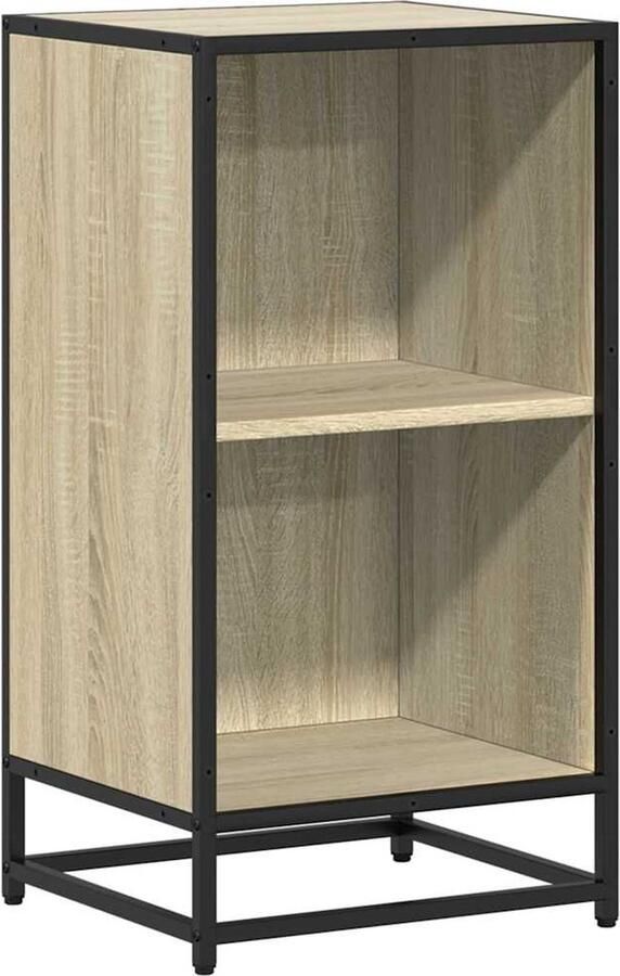 VidaXL Boekenkast 40x35x76 cm bewerkt hout sonoma eikenkleurig