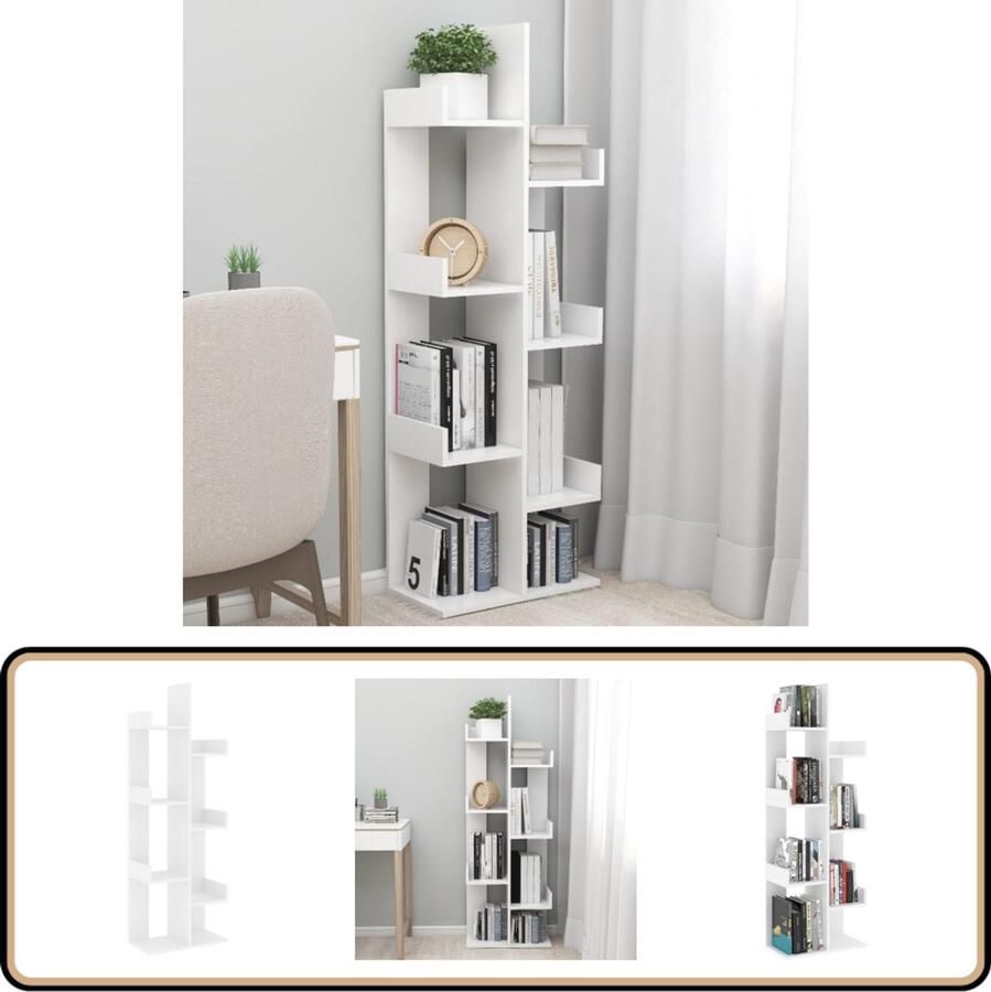 VidaXL Boekenkast 48x25 5x140 cm Wit Hout Boekenkast Houten Boekenkast Wit Boekenkast Compact Boekenkast Boekenplank Opslagmeubilair Bibliotheek Livingroom Furniture Kamerdecor