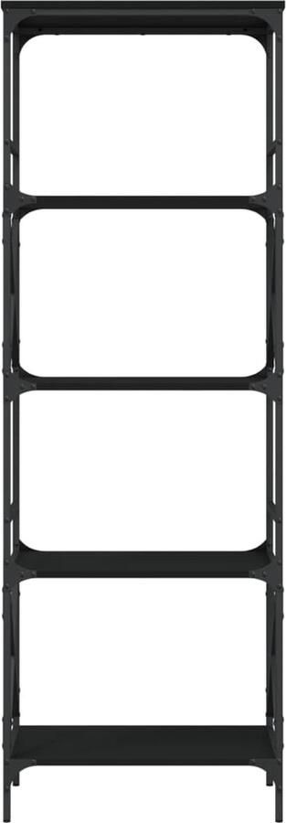 VidaXL -Boekenkast-5-laags-59x35x171-cm-bewerkt-hout-zwart - Foto 4