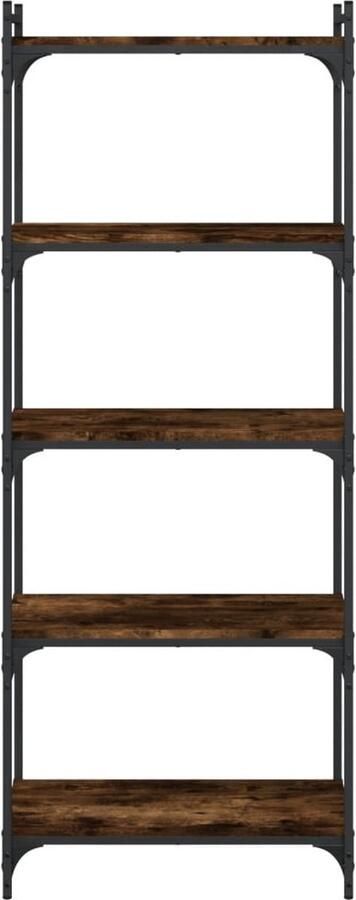 VidaXL -Boekenkast-5-laags-60x30x154-cm-bewerkt-hout-gerookt-eikenkleur - Foto 3