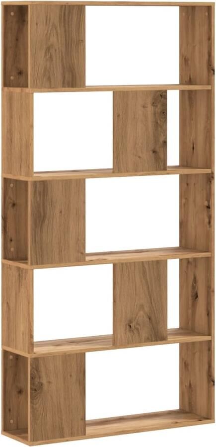 VidaXL Boekenkast 5-laags 80 5x23 5x162 5 cm hout artisanaal eiken