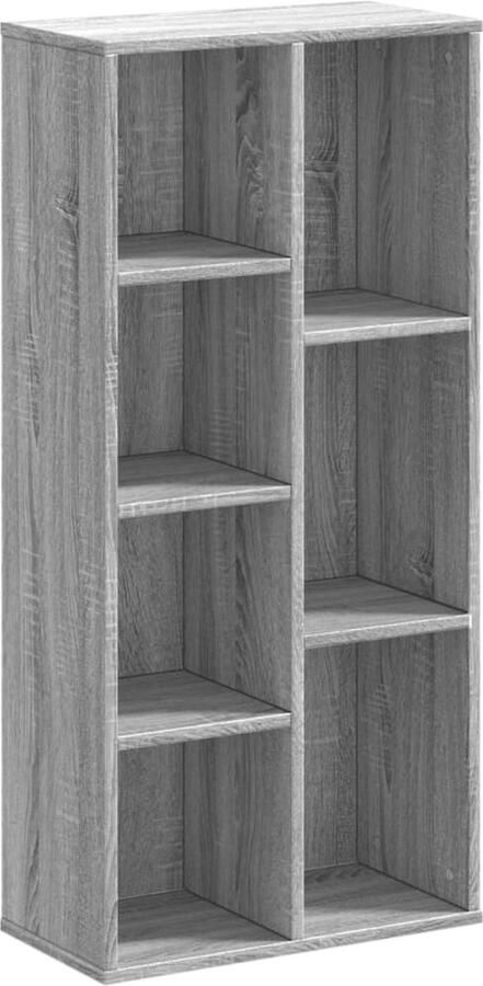VidaXL Boekenkast 50x25x105 cm bewerkt hout grijs sonoma eikenkleurig
