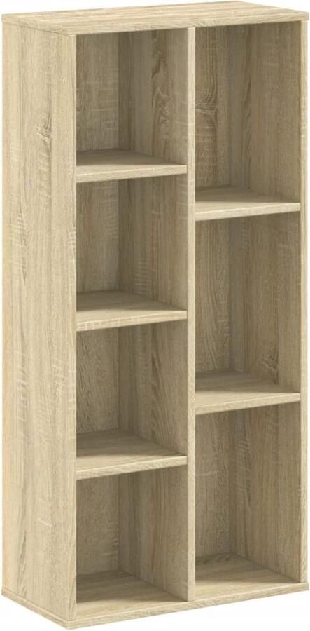 VidaXL Boekenkast 50x25x105 cm bewerkt hout sonoma eikenkleurig