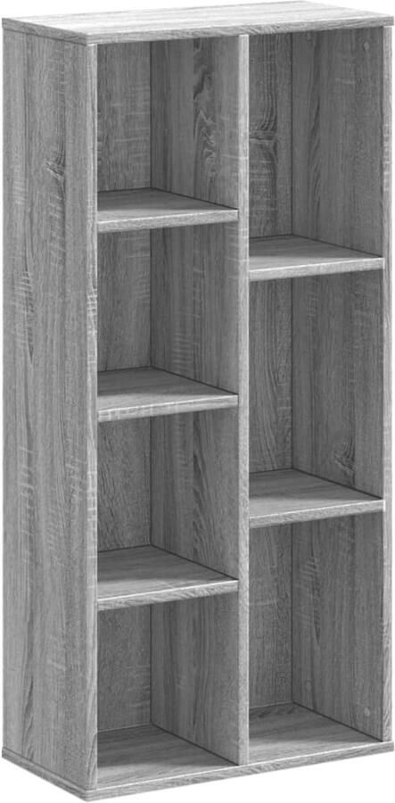 VidaXL Boekenkast 50x25x105 cm Grijs Sonoma Eiken Boekenkast Boekenkasten Boeken Plank Schappenkast