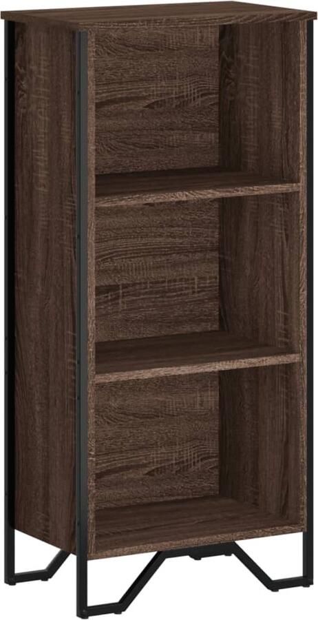 VidaXL Boekenkast 50x31x106 cm bewerkt hout bruin eikenkleurig