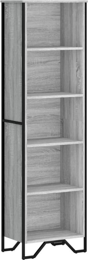 VidaXL Boekenkast 50x31x169 cm bewerkt hout grijs sonoma eikenkleurig