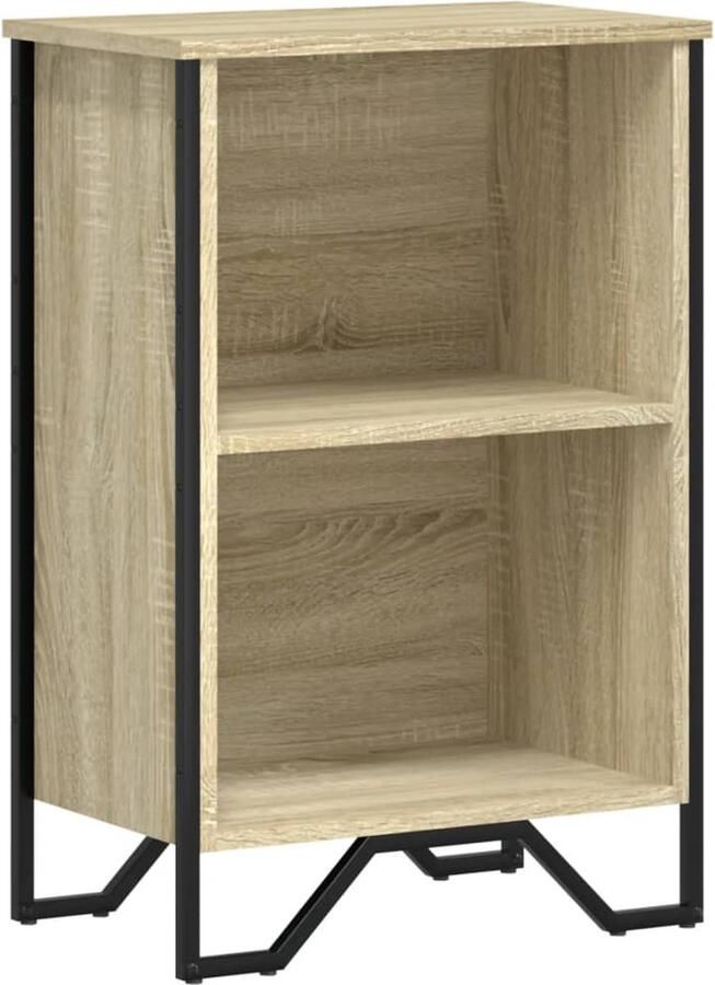 VidaXL Boekenkast 50x31x74 5 cm bewerkt hout sonoma eikenkleurig