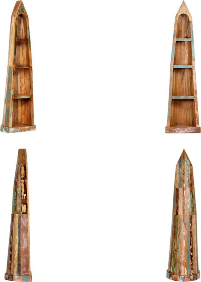 VidaXL Boekenkast 50x40x180 cm massief gerecycled hout Boekenkast Boekenkasten Boekenplank Boekenplanken